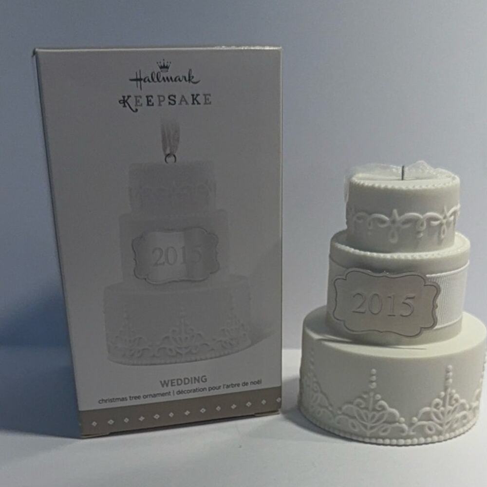 Hallmark 2015 Wedding Cake Ornament